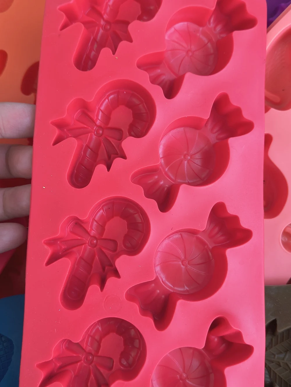 Silicone Candy & Ice Molds - Assorted Bright Colors And Shapes